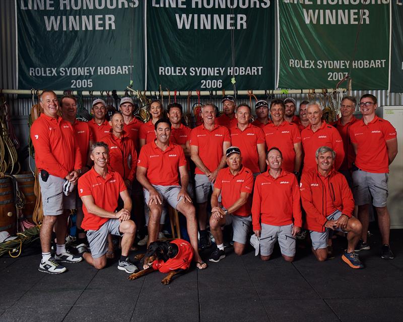 Hamilton Island Wild Oats racing and shore crew for Rolex Sydney Hobart  photo copyright Hugh Stewart taken at Cruising Yacht Club of Australia and featuring the IRC class