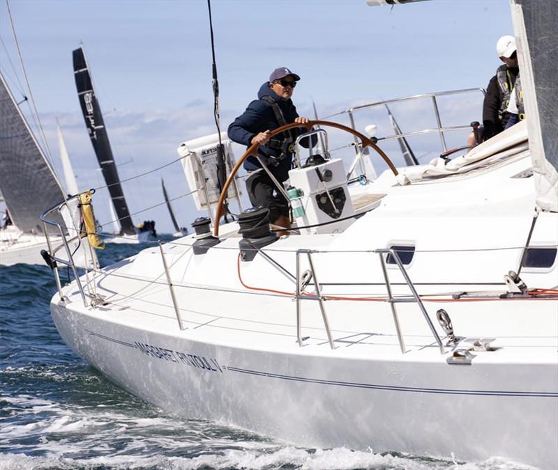 Damien King on Margaret Rintoul V - Melbourne to Hobart Yacht Race photo copyright Steb Fisher taken at Ocean Racing Club of Victoria and featuring the IRC class