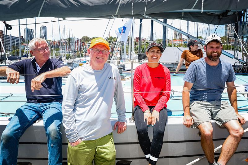 Some members of the Helsal 3 crew at the CYCA - Rolex Sydney Hobart Yacht Race - photo © Salty Dingo