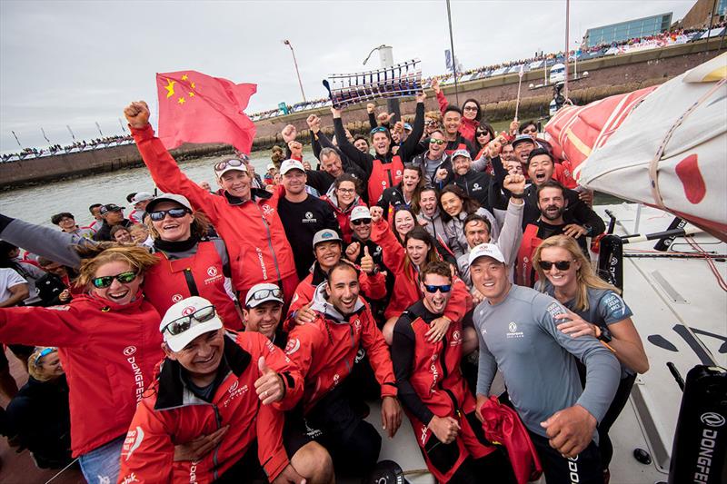 Carolijn Brouwer winning 2017-18 Ocean Race with Dongfeng Race Team photo copyright Eloi Stichelbaut taken at Cruising Yacht Club of Australia and featuring the IRC class