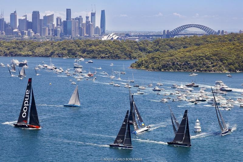 Start of the 2022 Rolex Sydney Hobart Yacht Race photo copyright Carlo Borlenghi / ROLEX taken at Cruising Yacht Club of Australia and featuring the IRC class