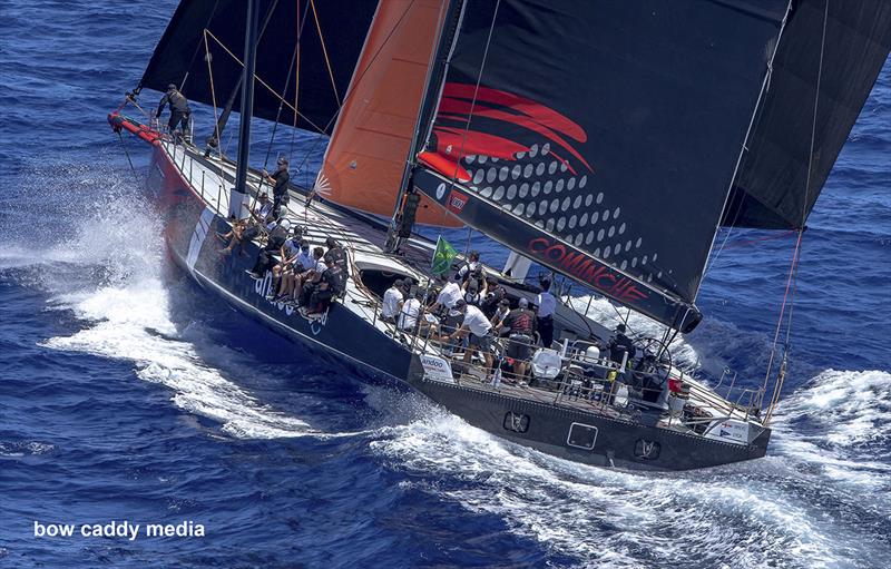 andoo Comanche - Start of the 2022 Sydney Hobart race photo copyright Bow Caddy Media taken at Cruising Yacht Club of Australia and featuring the IRC class