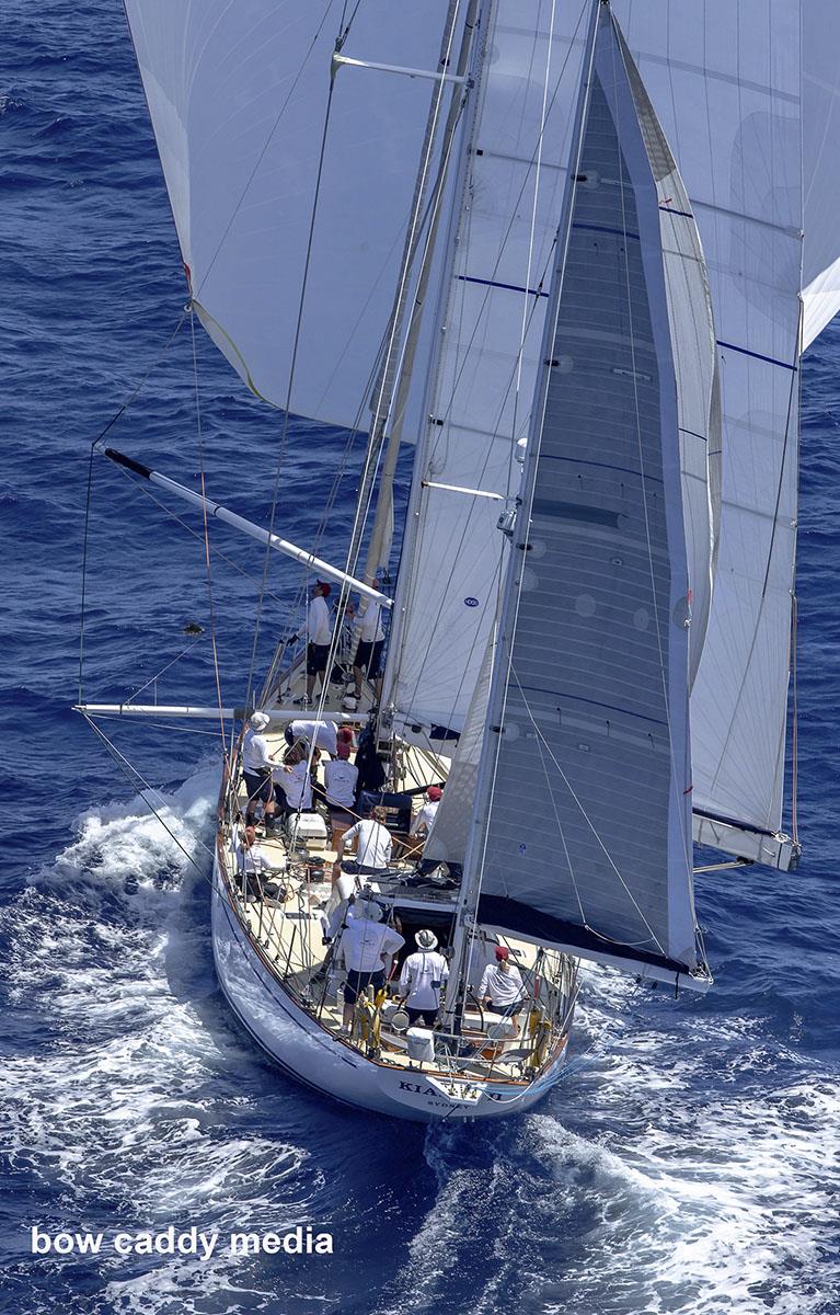 Kialoa II - Start of the 2022 Sydney Hobart race photo copyright Bow Caddy Media taken at Cruising Yacht Club of Australia and featuring the IRC class