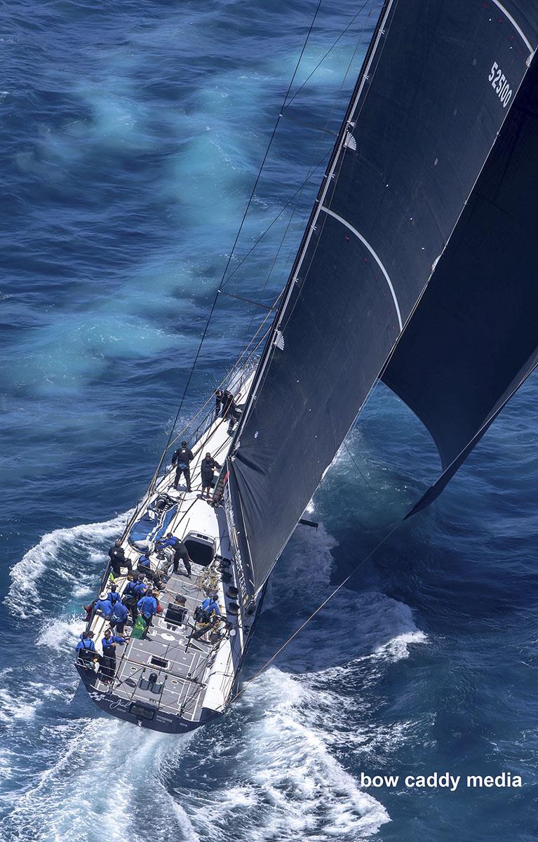 Black Jack - start of the 2022 Sydney Hobart race photo copyright Bow Caddy Media taken at Cruising Yacht Club of Australia and featuring the IRC class