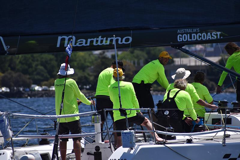 Maritimo - Line Honours Winner - 50th Melbourne to Hobart Yacht Race photo copyright Jane Austin taken at Ocean Racing Club of Victoria and featuring the IRC class