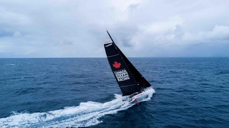 IMOCA 60 Canada Ocean Racing will switch gears from start-up mode to competitive racing mode for the 2023 RORC Transatlantic Race when Scott Shawyer from Ontario is joined by British co-skipper Alan Roberts photo copyright Richard Mardens taken at Royal Ocean Racing Club and featuring the IRC class