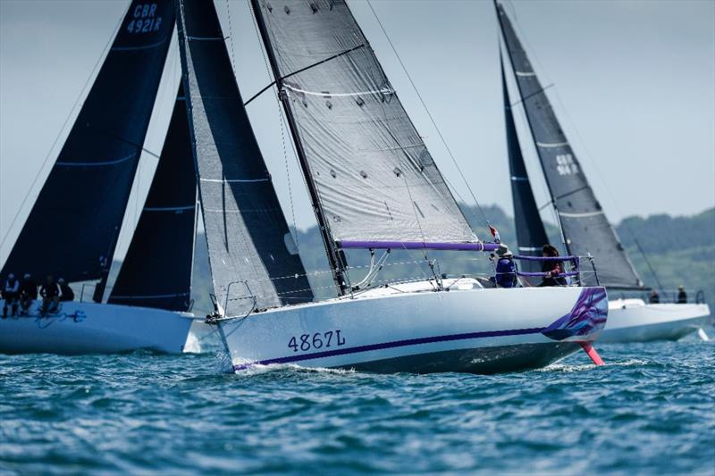 Kate Cope, racing with Claire Dresser on her British Sun Fast 3200 Purple Mist will be the first all-female duo in the RORC Transatlantic Race - photo © Paul Wyeth/pwpictures.com