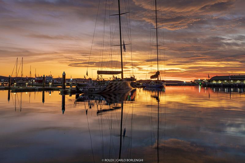 Dockside ambience in Hobart - 2022 Rolex Sydney Hobart photo copyright Carlo Borlenghi taken at Cruising Yacht Club of Australia and featuring the IRC class