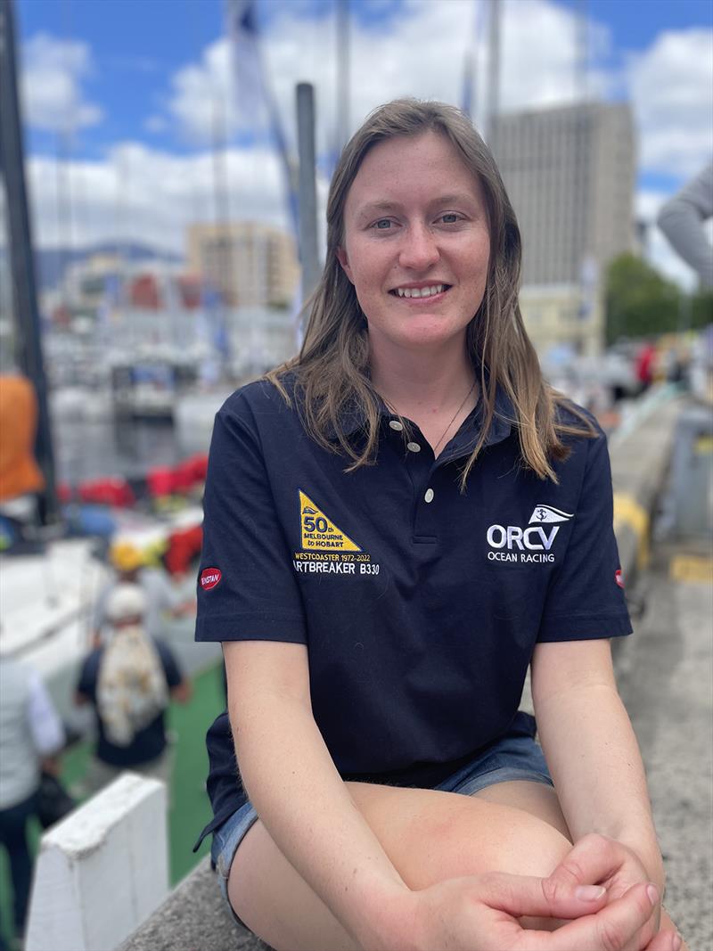 Leah Hunter flew from the UK to compete in the race on Hartbreaker - Melbourne to Hobart Yacht Race photo copyright Jane Austin taken at Ocean Racing Club of Victoria and featuring the IRC class