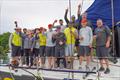 The crew of race-winning Boudicca © Fran Grenon / Spectrum Photo