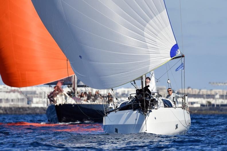 Peter & Duncan Bacon racing Sun Fast 3300 Sea Bear (GBR) - 2023 RORC Transatlantic Race - photo © James Tomlinson