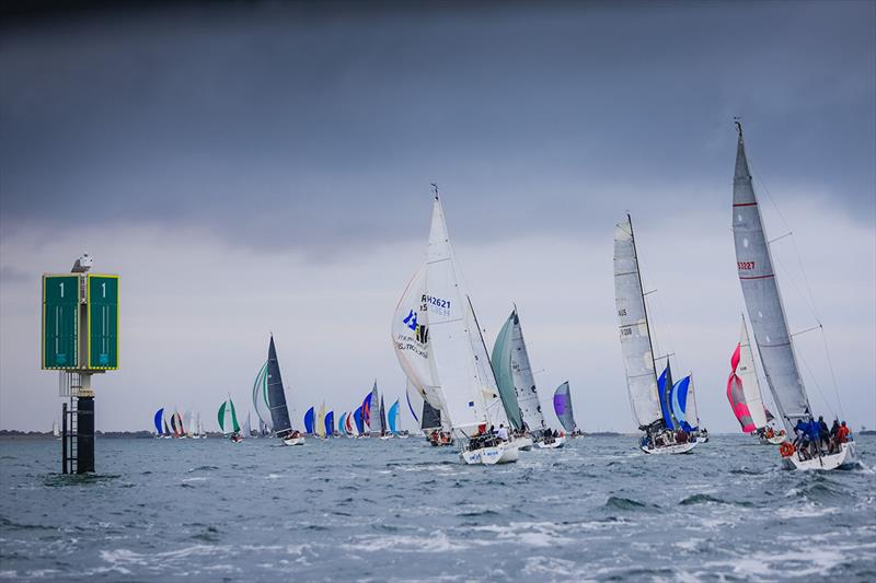 Colour on an overcast day - Festival of Sails photo copyright Salty Dingo taken at Royal Geelong Yacht Club and featuring the IRC class