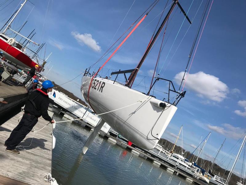 The most accurate way to obtain boat weight is with a calibrated loadcell on a single point crane photo copyright RORC / Jason Smithwick taken at  and featuring the IRC class