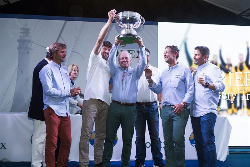 Géry Trentesaux's Courrier Du Leon - overall winner of the Fastnet Challenge Cup in the 2015 Rolex Fastnet Race photo copyright Kurt Arrigo / Rolex taken at Royal Ocean Racing Club and featuring the IRC class