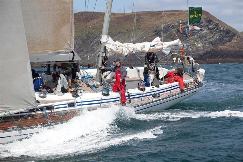 1977 Swan 65 ketch Desperado of Cowes owned by Richard Loftus won the 1989 Fastnet Race under CHS  photo copyright Daniel Forster / Rolex taken at Royal Ocean Racing Club and featuring the IRC class