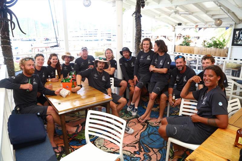 The crew of Penduick VI on Day Two of the RORC Nelson's Cup Series in Antigua - photo © Tim Wright / www.photoaction.com