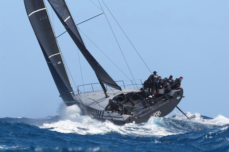 Niklas Zennstrom's CF520 Rán 8 (SWE) scorched around Antigua in 4 hours 01 mins 42 secs to take Line Honours and second place after IRC time correction  - Antigua 360 photo copyright Tim Wright / Photoaction.com taken at Royal Ocean Racing Club and featuring the IRC class