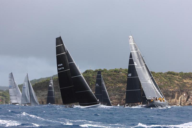 The Antigua 360 fleet at the start of the race in Antigua - Antigua 360 - photo © Tim Wright / Photoaction.com