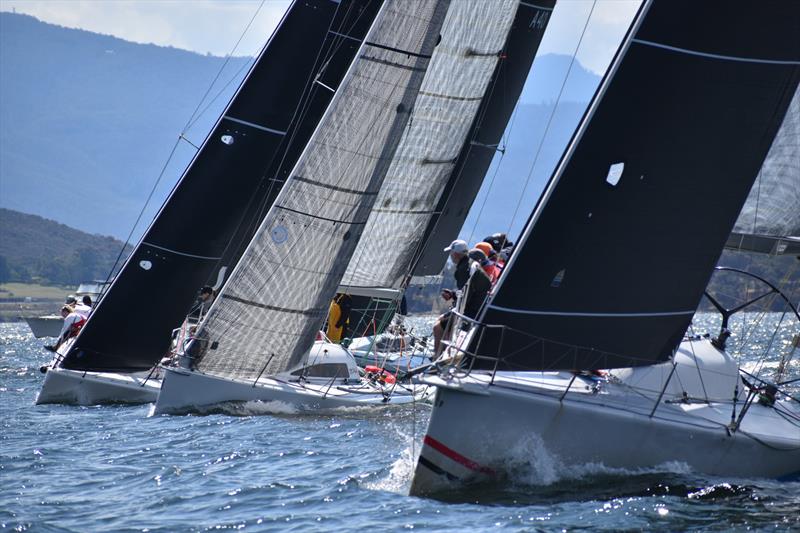 Close and competitive sailing is a feature of the Banjos Shoreline Crown Series photo copyright Jane Austin taken at Bellerive Yacht Club and featuring the IRC class