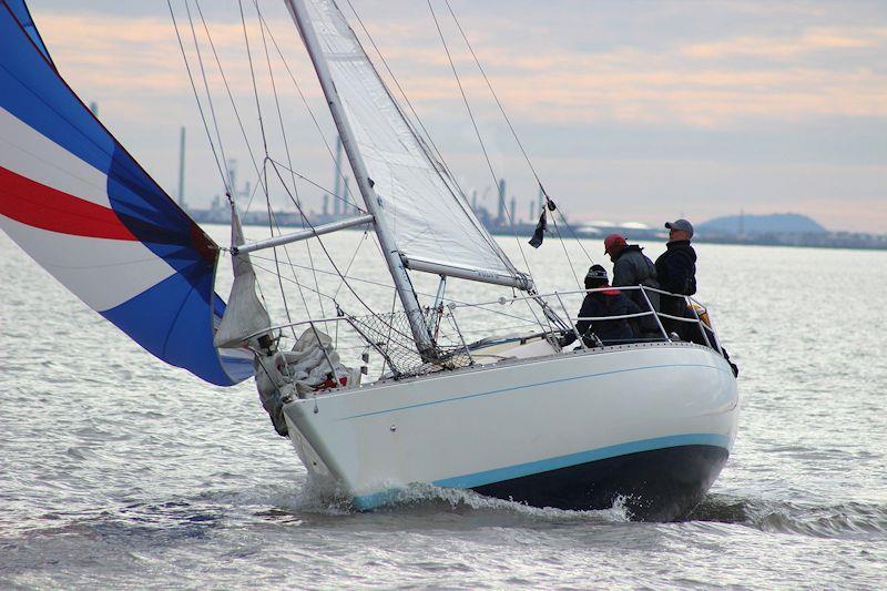 Liverpool YC Brass Monkey Series race 5 photo copyright Alistair Roaf taken at Liverpool Yacht Club and featuring the IRC class