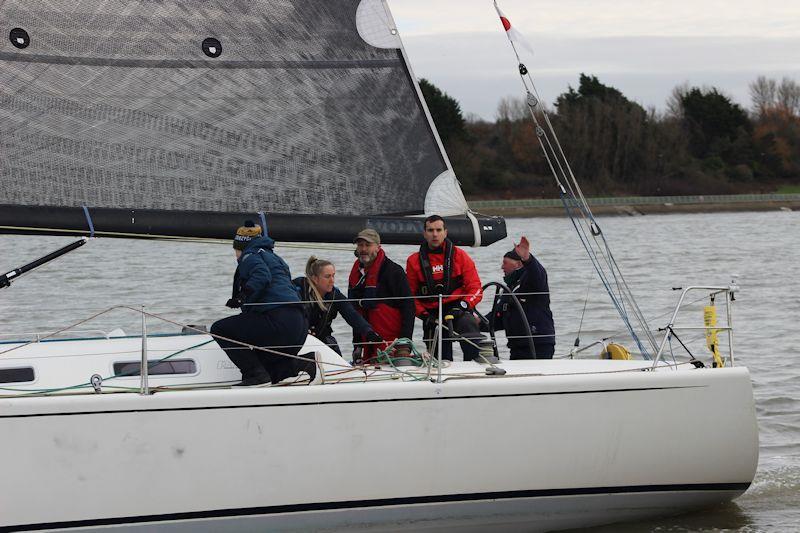 Liverpool YC Brass Monkey Series race 5 photo copyright Alistair Roaf taken at Liverpool Yacht Club and featuring the IRC class