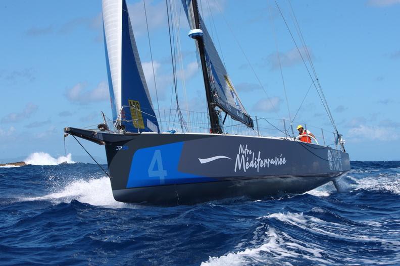 Leading the IRC Two-Handed Class: Verdier 54 Notre Mediterranee - Ville de Nice (FRA) at St Barths in the RORC Caribbean 600 photo copyright Tim Wright / www.photoaction.com taken at Royal Ocean Racing Club and featuring the IRC class