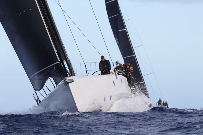 Kate & Jim Murray's Pac52 Callisto (USA) was the first in IRC Zero to round Redonda in the RORC Caribbean 600 photo copyright Tim Wright / www.photoaction.com taken at Royal Ocean Racing Club and featuring the IRC class