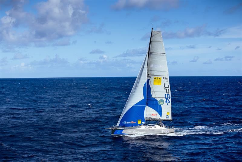 Verdier 54 Notre Mediterranee - Ville de Nice (FRA), sailed by Fabien Biron & Pim Nieuwenhuis Two-Handed in IRC Zero in the RORC Caribbean 600 photo copyright Arthur Daniel / RORC taken at Royal Ocean Racing Club and featuring the IRC class