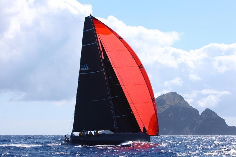 Eric de Turckheim's NMD54 Teasing Machine (FRA) at Redonda in the RORC Caribbean 600 - photo © Tim Wright / www.photoaction.com