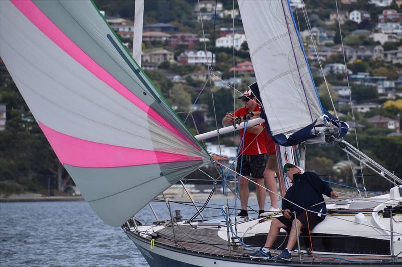 Dan Ford's Cole Formula 10, Pinta, competing in Div 3 of the Performance Cruising Division - 2023 Banjos Shoreline Crown Series Regatta day 2 photo copyright Jane Austin taken at Bellerive Yacht Club and featuring the IRC class