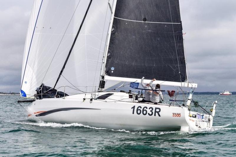 The hotly contested Sun Fast 3300s include Jim and Ellie Driver on Chilli Pepper photo copyright James Tomlinson taken at Royal Ocean Racing Club and featuring the IRC class