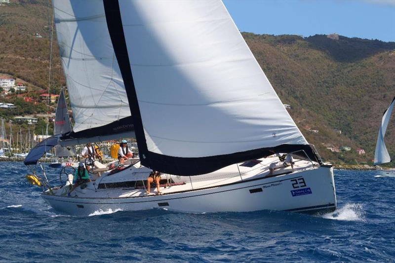 All-female crew on Salona 44 Moonflower at the start of the Scrub Island Invitational  photo copyright Ingrid Abery / www.ingridabery.com taken at Royal BVI Yacht Club and featuring the IRC class