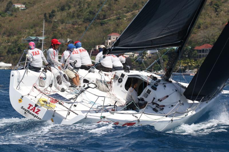 Bernie Evan Wong's TP 37 TAZ - BVI Spring Regatta & Sailing Festival, Day 3 photo copyright Ingrid Abery / www.ingridabery.com taken at Royal BVI Yacht Club and featuring the IRC class