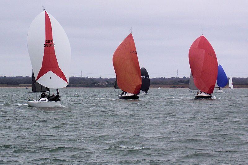 Approaching the finish - Warsash Spring Series day 4 - photo © Peter Knight