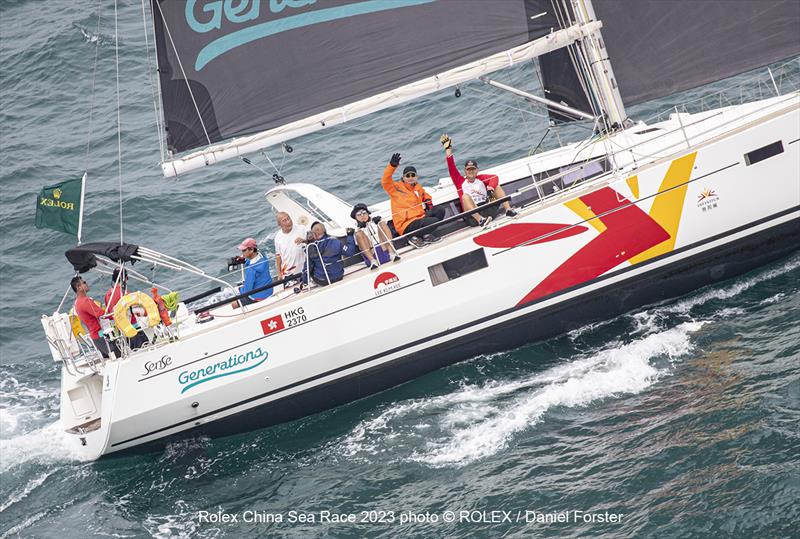 Sense 46, Generations - Rolex China Sea Race 2023, day 1 photo copyright Daniel Forster / Rolex taken at Royal Hong Kong Yacht Club and featuring the IRC class