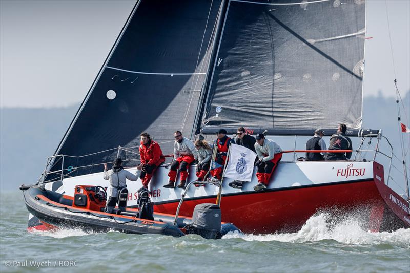 British Army Sailing Association's Sun Fast 3600 Fujitsu British Soldier, skippered by Henry Foster - 2023 RORC Easter Challenge photo copyright Paul Wyeth / pwpictures.com taken at Royal Ocean Racing Club and featuring the IRC class