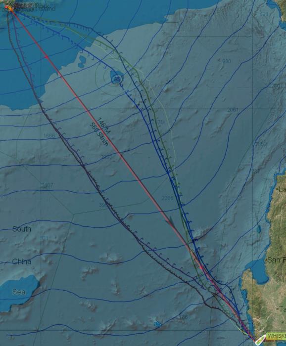 Weather routing vs Acual. Whiskey Jack, RCSR 2023 photo copyright Whiskey Jack, Yellowbrick taken at  and featuring the IRC class