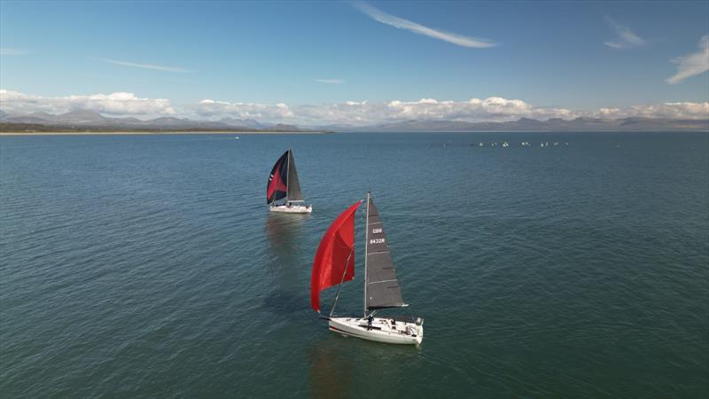 Finally and Jac-y-do approaching the finish of the ISORA 2023 Welsh Coastal Race in Pwllheli  - photo © Graeme Harrold