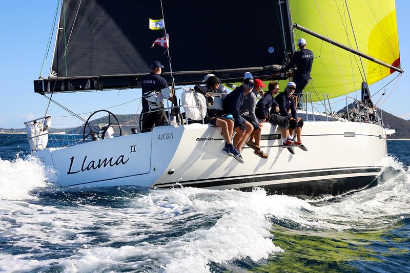 Race 4 Sail Port Stephens Dehler 46 Llama 2 photo copyright Promocean Media taken at Corlette Point Sailing Club and featuring the IRC class