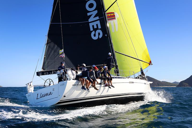 Llama 2 PHS Div 1 winner - Sail Port Stephens Day 5 photo copyright Promocean Media taken at Corlette Point Sailing Club and featuring the IRC class