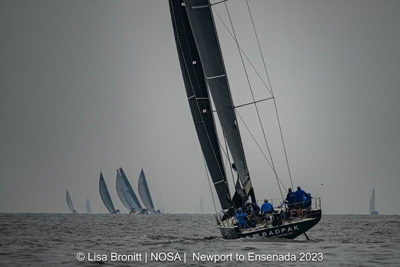 BadPak, a Botin56 began its journey to claiming best elapsed time in the 75th Newport to Ensenada International Yacht Race photo copyright Lisa Bronitt taken at  and featuring the IRC class