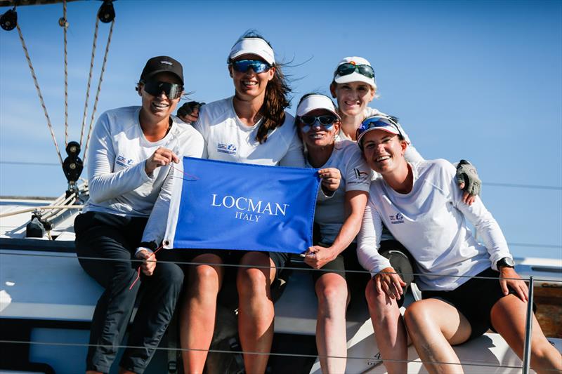 The all-women crew from Munich, Germany is skippered by Anna Seidl - racing in the Bareboat Class on KH P Bequia at Antigua Sailing Week 2023 - photo © Paul Wyeth / www.pwpictures.com