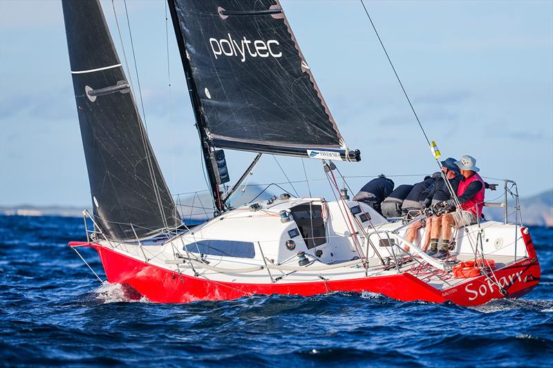 Sail Port Stephens Windward-Leeward Series Day 1 - Farr 31 So Farr photo copyright Salty Dingo taken at Newcastle Cruising Yacht Club and featuring the IRC class