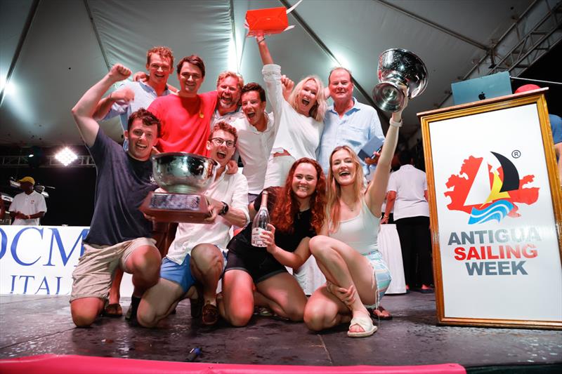 Chris & Caroline Body racing J/122 El Ocaso lifted the Lord Nelson Trophy and took victory in CSA Racing 2 - Antigua Sailing Week - photo © Paul Wyeth / pwpictures.com