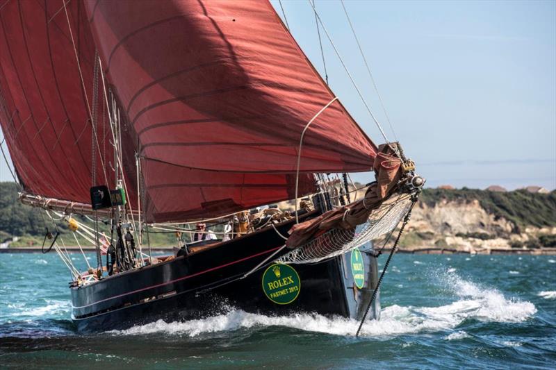 Jolie Brise has won the race overall and line honours three times. She is also the only boat to have won the race's 'triple' - photo © Daniel Forster / Rolex