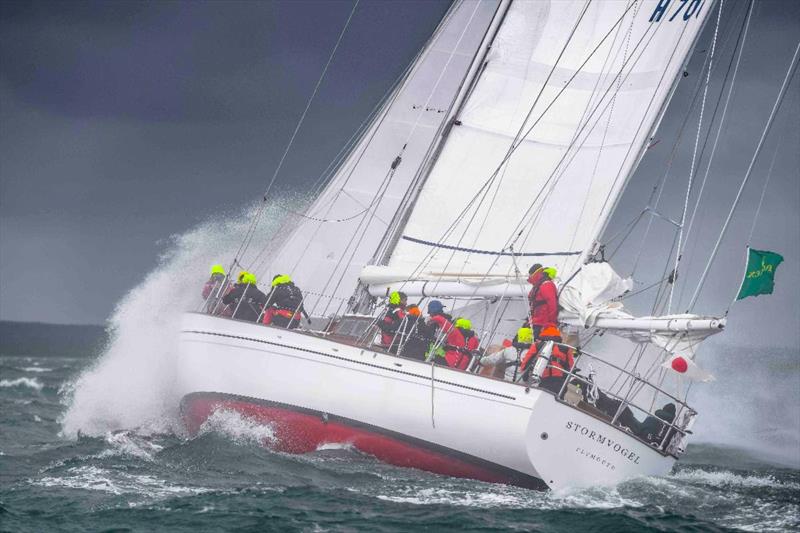 Despite her age, Stormvogel survived the brutal conditions exiting the Solent in 2021 photo copyright Kurt Arrigo / Rolex taken at Royal Ocean Racing Club and featuring the IRC class