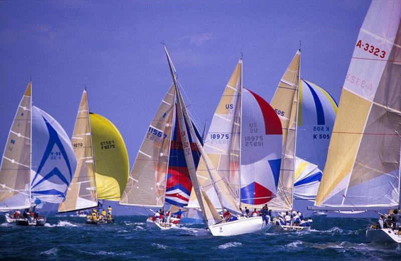 The Admiral's Cup fleet racing in 1989 - photo © Rick Tomlinson / www.rick-tomlinson.com