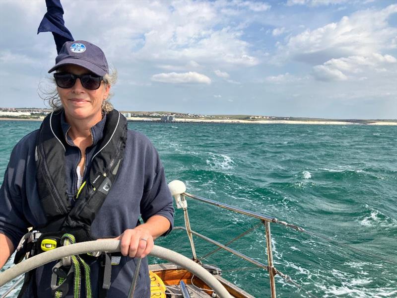 Jenny Taylor-Jones taking part in the Rolex Fastnet Race for the fourth time, but it will be a first for her and her family on their celebrated, well-travelled classic S&S39 Sunstone - photo © Sunstone