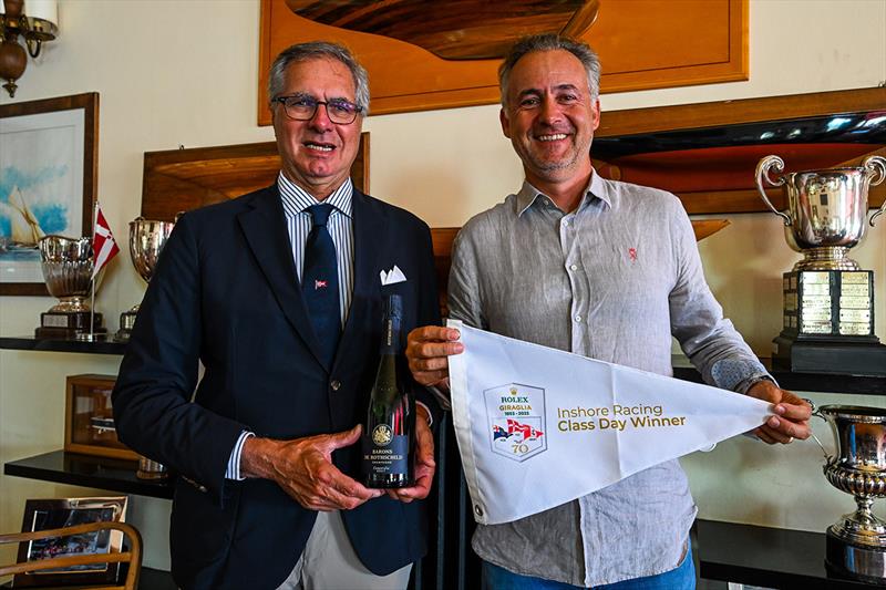 Gerolamo Bianchi (left) President of the Yacht Club Italiano with IMA President Benoît de Froidmont photo copyright Martina Orsini / YCI taken at Yacht Club Italiano and featuring the IRC class