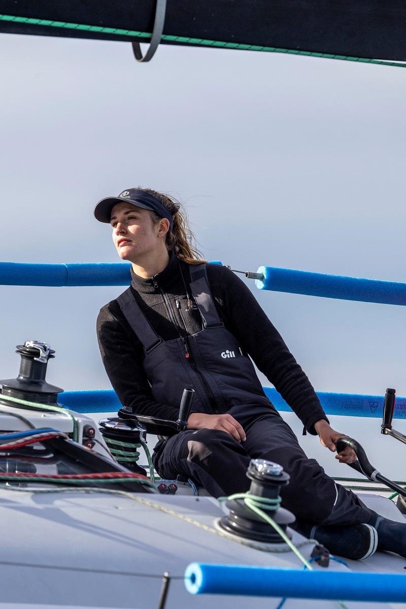 Clare Olding at the helm of Vertigo at the AUS Women's Keelboat Regatta - photo © Andrea Francolini